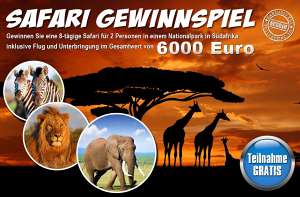 Safari Gewinnspiel