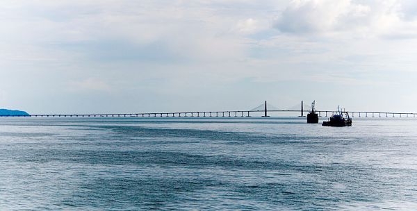 Penang Sehenswürdigkeiten, hier die Penang Bridge